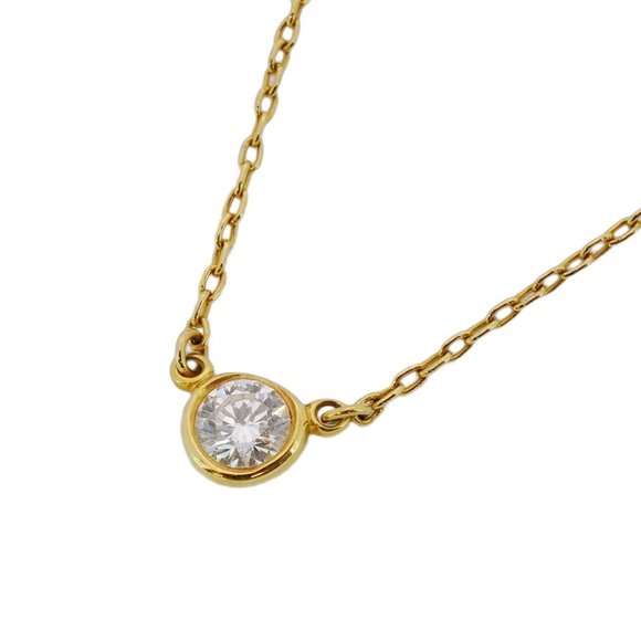 TIFFANY & CO. 18k Gold Diamond Necklace - Picture 1 of 6
